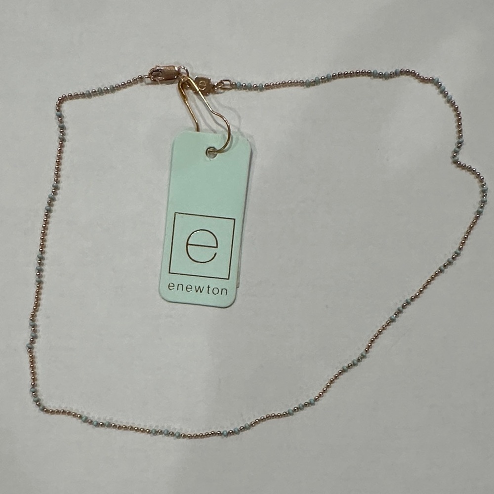Enewton dainty Gold and Turquoise Necklace